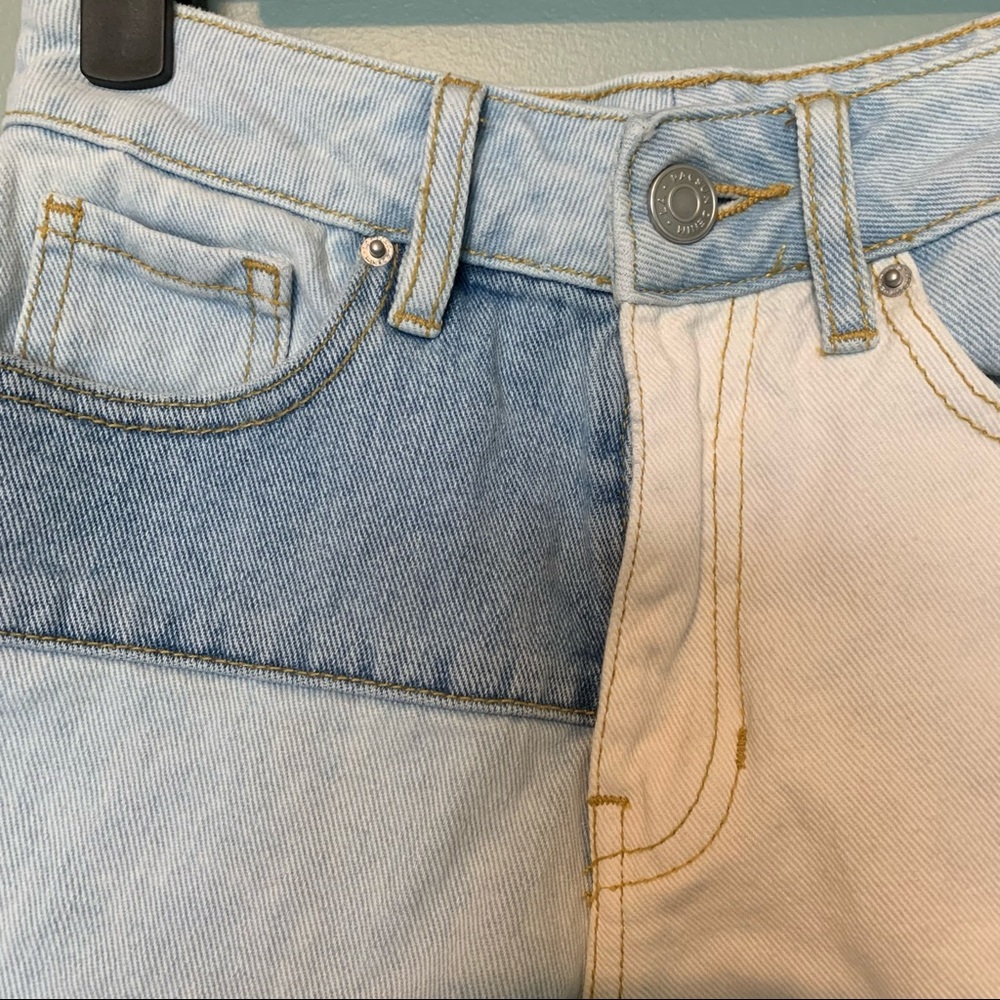 Pac Sun Patchwork Jean shorts - Picture 2 of 4